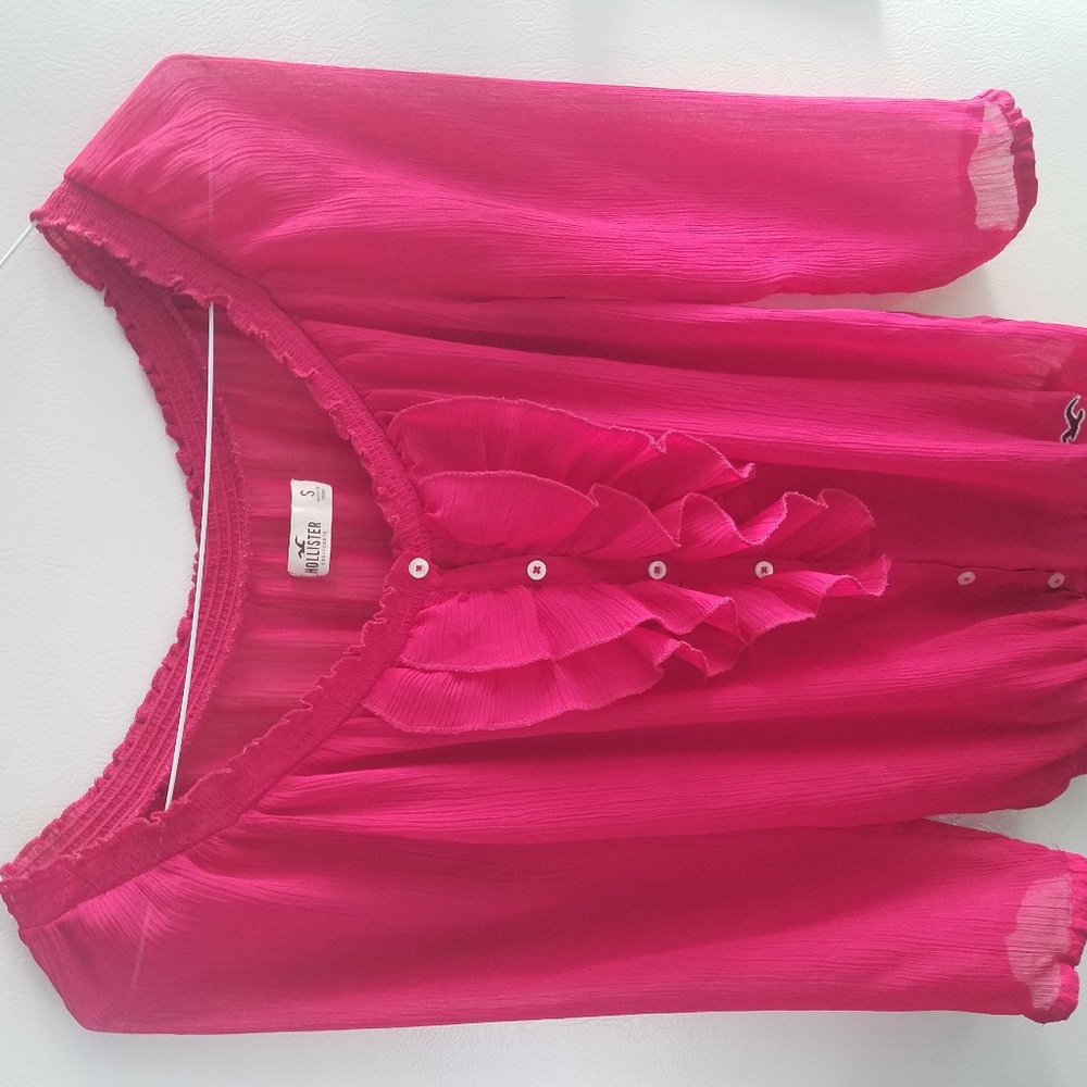 Hot Pink Beautiful Long Sleeve 100% Poliester